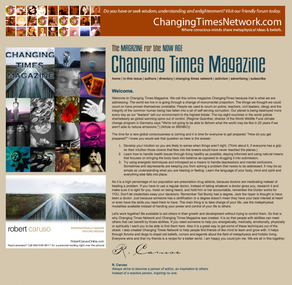 Changing Times Magazine Website